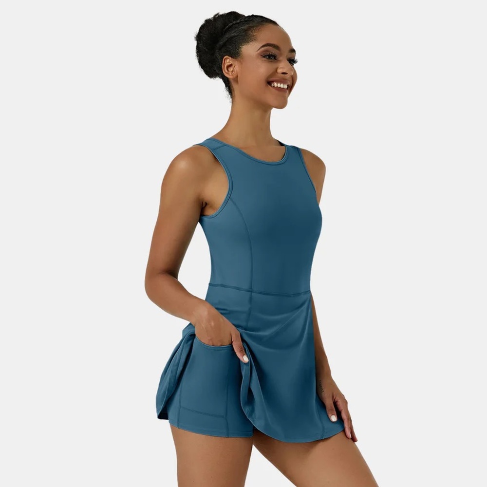 Halara Everyday Stretchy Flare Golf Dress
